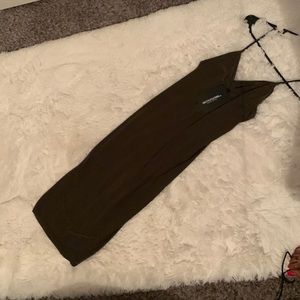 New Size 10 PrettyLittleThing Olive Bodycon knee length